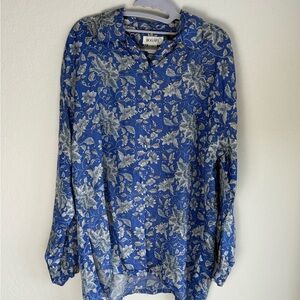 VTG Silk Floral Blouse